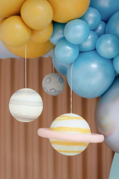 Take a look at this fun astronaut-themed birthday party! Love the decor! See more party ideas and share yours at CatchMyParty.com Astronaut Theme Birthday Party, Outer Space Party Ideas, Space Birthday Party Ideas, Space Cakes, Space Party Ideas, Birthday Decor Ideas, Space Party Decorations, Astronaut Party, Birthday Party Ideas Themes