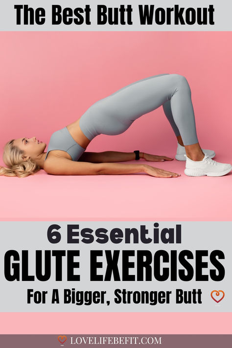 Image of a woman doing a butt workout Workout To Get A Bigger But, Weight Glute Workout, Glute Exercises For Women, But Workouts, Glute Workouts For Women, Thigh Exercises For Women, Glute Challenge, Workout Routine For Women, Workouts For Flat Stomach