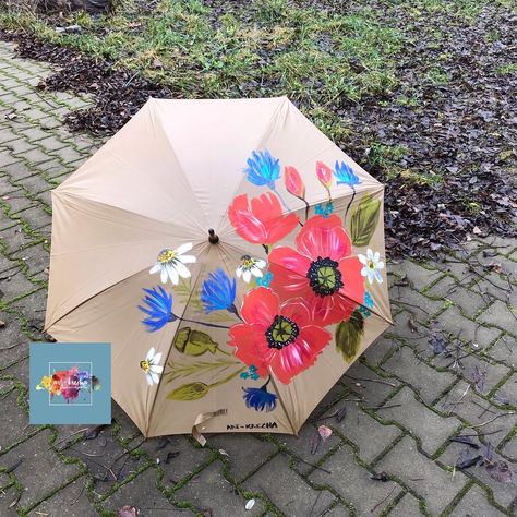 Painted Umbrella, Leaf Print Art, Umbrella Craft, Custom Umbrella, Umbrella Painting, Anime Diy, Umbrella Art, Kids Class, Advanced Style