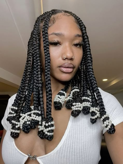 Knotless Jumbo Braids, Ethnic Hairstyles, Cute Box Braids Hairstyles, Jumbo Braids, Braids Hairstyles Pictures, Pigtail Braids, 4c Natural Hair, Protective Hairstyles Braids, Pretty Braided Hairstyles