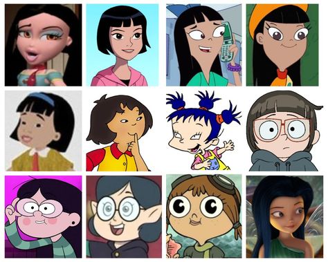 South Asian Cartoon, Asian Movie Characters, Cartoon Characters With Bangs, Girl Cartoon Characters From Tv Shows, Asian Cartoon Characters, Asian Comic Book Characters, Cartoon Movie Characters, Cartoon Movies, Character Aesthetic