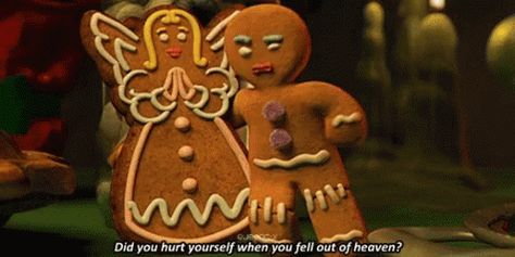 Shrek Cookies GIF - Shrek Cookies Angel - Discover & Share GIFs Gingerbread Man Shrek, Blue Sky Movie, Animated Movies For Kids, Xmas Theme, Special Kids, Dinner Decoration, Man Wallpaper, Gingerbread Men, Holiday Movie