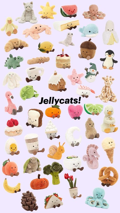 Jellycats! #jellycat #cute #aesthetic #shuffle #fyp Jellycat Aesthetic, Jelly Cat, Jellycat Stuffed Animals, Fav Products, Clay Food, Clay Art Projects, Cute Aesthetic, Cute Stuffed Animals, Makeup Eyeliner