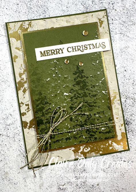 Stampin Up Evergreen Elegance Christmas Cards, Peaceful Evergreen Cards, Stampin Up Evergreen Forest 3d Embossing Folder Cards, Su Painted Trees Embossing Folder, Su Season Of Elegance Dsp, Peaceful Evergreens Stampin’ Up!, Season Of Elegance Su, Stampin Up Embossed Cards, Southridge Studio Laura Seki Cards