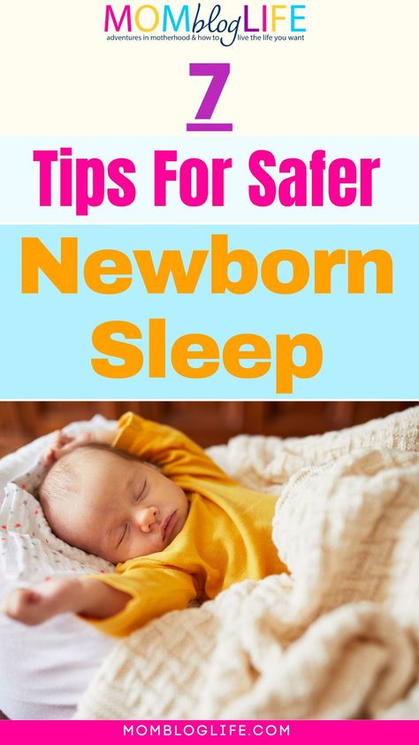 Increase your baby's sleep safety with these 7 great tips. New parents are left with a lot of questions and no clue where to look for answers. How to make sure that a baby is sleeping safely is one of the most important things when it comes to caring for a baby. Find out everything you need to know about safe sleep for newborns below! Safe Sleep 7, Best Crib Mattress, Baby Essential Checklist, Newborn Baby Needs, Newborn Schedule, Newborn Baby Care, Newborn Baby Tips, Newborn Hacks, Baby Tips