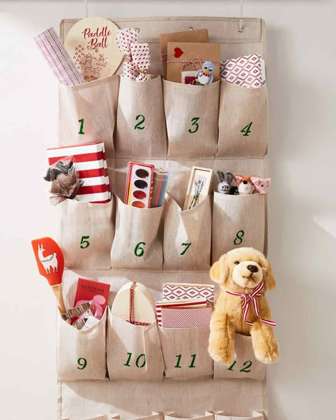 shoe organizer advent calendar hanging on wall Advent Calendar Fillers, Advent Calendar Ideas, Christmas Advent Calendar Diy, Advent Calendar Gifts, Advent Calenders, Diy Calendar, Calendar Ideas, Diy Advent Calendar, Calendar Gifts