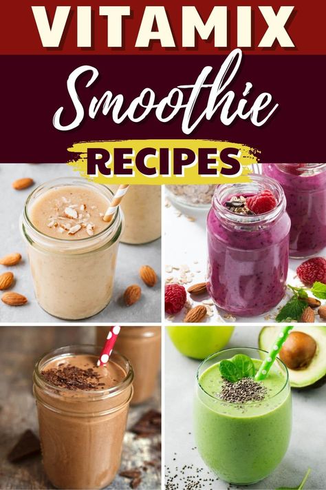 Get the most out of your Vitamix with these delicious Vitamix smoothie recipes! Coffee, mango kiwi, chocolate, peach- there are so many flavors. Try one today! Ice Cream Vitamix Recipe, Vitamix Breakfast Smoothie, Immersion Blender Recipes Smoothie, Vitamix Immersion Blender Recipes, Vitamix Recipes Smoothies Healthy, Smoothie Recipes Coffee, Vitamix Smoothie Recipes, Hand Blender Recipes, Vitamin Recipes