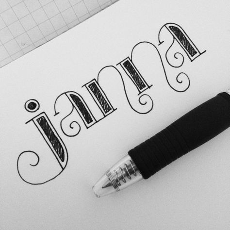 I doodled my own name, as I’m apt to do when bored, but I actually really liked how it turned out. I dubbed it a “lettering selfie” since I lettered my own name. :) Here it is on Instagram. Time it... Alfabet Font, Alfabet Letters, Doodle Design, Piece Of Paper, Creative Lettering, Lettering Styles, Doodle Lettering, Doodle Designs, Calligraphy Letters