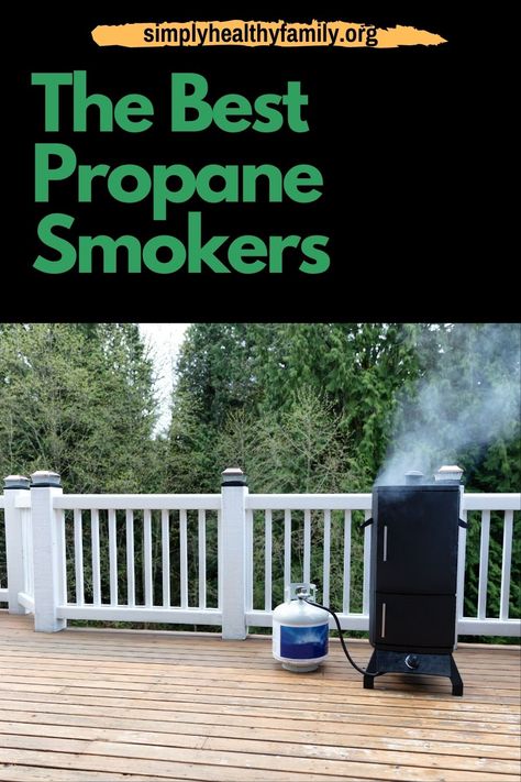 If you like to smoke your meat then you must own a propane smoker. Simply Healthy Family has found the 5 best smokers on the market that you want to check out so you know you have a reliable working smoker to make delicious smoked meats. We identify which one is the most affordable, which one is user-friendly for beginners, and which ones give you the best results. Review each one carefully to make the best purchase. Download here… #propanesmokerreview #propanesmokercomparison #bestpropanesmoker Gas Smoker, Propane Smokers, Best Smoker, Cast Iron Burner, Smoked Meats, Double Door Design, Healthy Family, Gifts For Cooks, Healthy Families