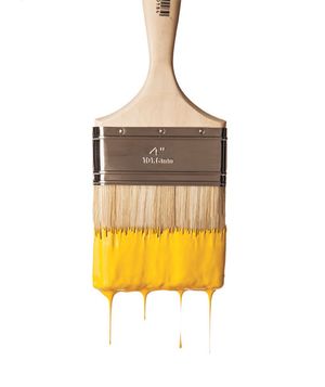 DIY Room Painting from Real Simple Drip Painting, Real Simple, Yellow Painting, Room Paint, Painting Tips, Diy Home Improvement, Learn To Paint, How To Paint, Paint Job