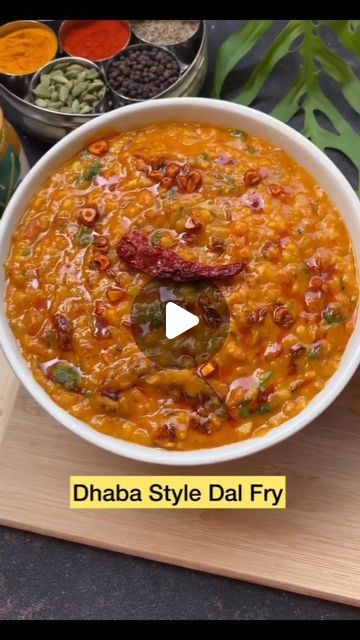 Delicious Cooking on Instagram: "Dhaba Style Dal Fry Recipe 😋 Follow Me Guys For Daily #cooking #recipes #reels | . . .  #foodwalebhaiya #food #foodeating #foodreels #foodphotography #foodporn #dhabastylefood #dal #dalfry #reelsinstagram #recipereels #reelsviral #recipesvideos #instagramreels #instagood #instareels #indiansnacks #tradationalfood #trandingreels #trandingreels♥️" Daal Fry Dhaba Style, Dal Fry Dhaba Style, Dalfry Tadka Recipe, Vegetable Curries, Dal Fry Recipe, Dhal Recipe, Dal Fry, Hebbar's Kitchen, Dal Recipe