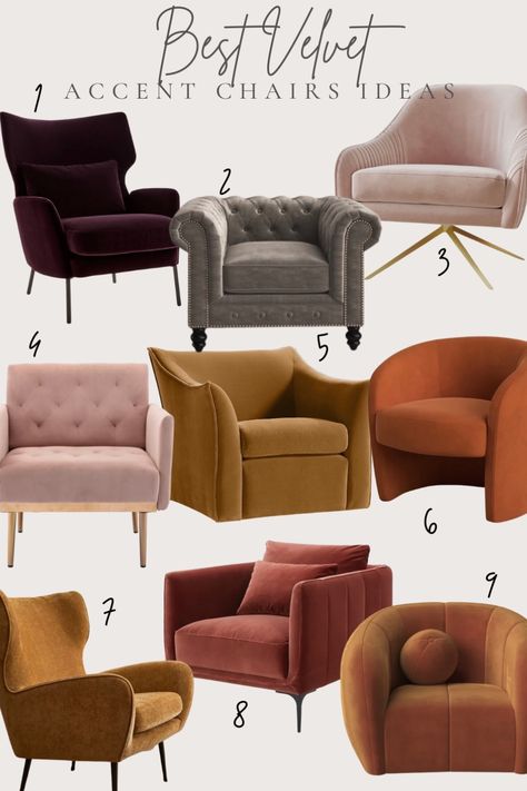 Retro Living Room Accent Chairs, Bookshelf And Accent Chair, Accent Chairs That Go With Brown Couch, Living Room With One Accent Chair, Accent Chair With Grey Sectional, Accent Chairs For Beige Couch, Velvet Living Room Chairs, Boho Accent Chair Living Room, Comfy Living Room Chairs Armchairs