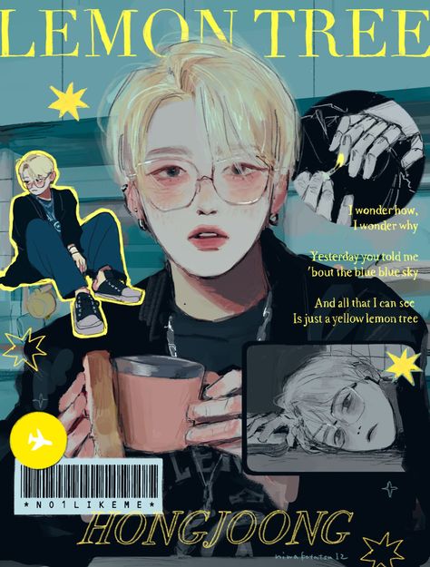 Matz Fanart, Hongjoong Drawing, Yeosang Fanart, Hongjoong Fanart, Ateez Drawings, Kpop Male Idols, Ateez Fanart, Magazine Design Cover, Jelly Wallpaper