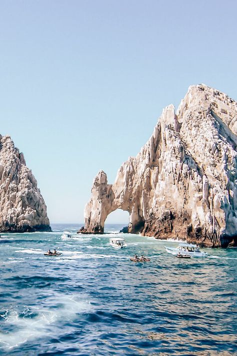 Cabo Arch on the rocky coastline of Cabo San Lucas! Planning a trip to Mexico and wondering which beach vacation you should consider - Cabo or Cancun? If you are wondering which is better than click through to www.avenlylanetravel.com and check out the major differences between the two beach destinations in Mexico. #cabo #mexico #cancun #avenlylane #avenlylanetravel Cabo San Lucas Photography, Mexican Beach, Los Cabos San Lucas, Beach Vacation Tips, Cancun Beaches, Cabo Mexico, Mexican Vacation, Mexican Beaches, San Jose Del Cabo