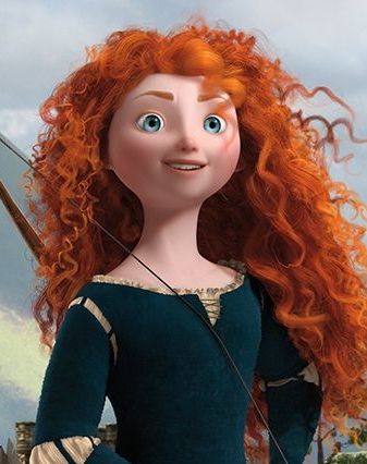 Merida from Brave joins Once Upon A Time, and we're SO excited! Hair Cartoon, Cartoon Character, Cartoon Characters, Red Hair, Curly Hair, Disney, Green, Red, Hair