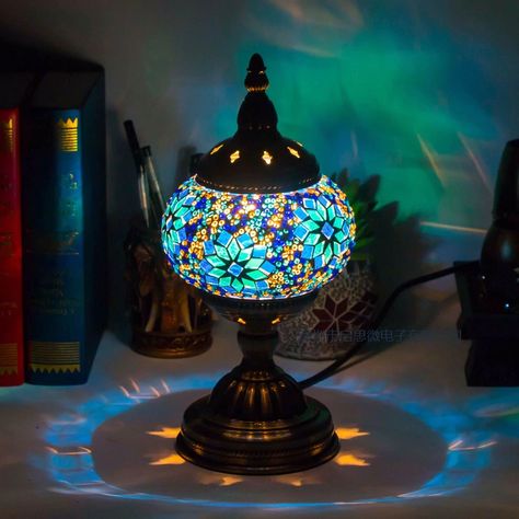 Smarter Shopping, Better Living! Aliexpress.com Mosaic Glass Table, Table Mosaic, Moroccan Lantern, Romantic Bed, Stained Glass Table Lamps, Glass Table Lamps, Turkish Lamps, Moroccan Lanterns, Mosaic Lamp