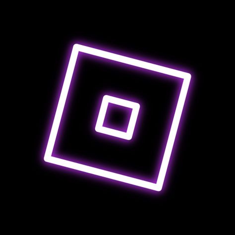 Dark Purple Roblox Icon, Roblox Neon Icon, Neon Roblox Logo, Roblox Logo Black, Purple Roblox Icon, Purple Roblox Logo, Roblox App Icon Aesthetic, Roblox Icons Aesthetic, Neon Phone Icon