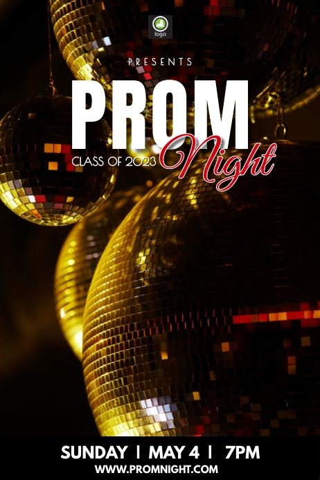 Party Poster Design Ideas, Prom Poster, Prom Posters, Poster Template Free, Online Poster, Graphic Design Flyer, Promotional Flyers, Night Background, School Event