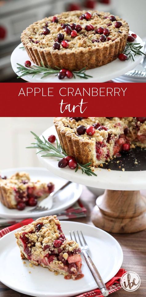 Cranberry Tart Recipe, Shortbread Bites, Cranberry Tart, Delicious Holiday Desserts, Xmas Baking, New Year's Desserts, Recipe Thanksgiving, Mediterranean Meals, Delish Desserts