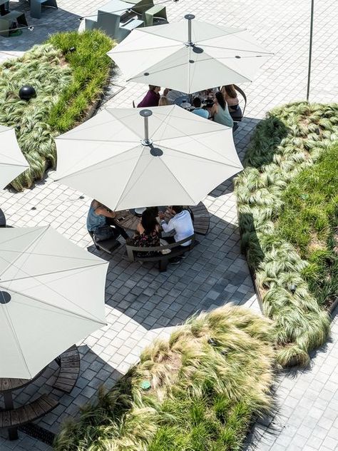 Pantagruel Collections - Our collection - Extremis Outdoor Terrace Restaurant, Terrace Cafe, Green Terrace, Terrace Restaurant, Loose Furniture, Cafe Terrace, Parasol Base, Outdoor Cafe, Shade Structure