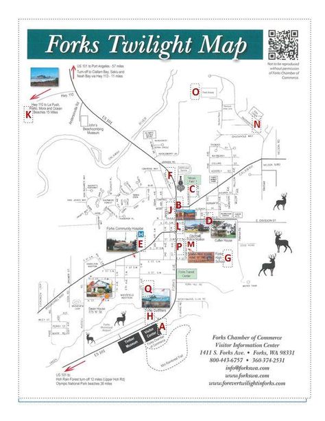 The map that will be inside this year's FTF goodie bags so that you can easily find all the events. Forks Twilight, Indoor Ideas, Information Center, The Map, Goodie Bags, Forks, Join Us, Bucket List, Map