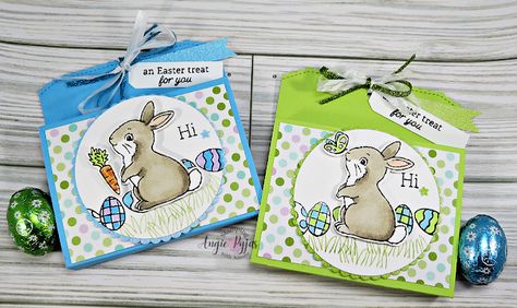 Easter Treat Holders Paper Crafts, Stampin Up Easter Treat Holders, Stampin Up 3d Projects Gift Ideas, Stampin Up Easter Cards 2024, Easter Treat Box Ideas, Stampin Up Easter Treats, Stampin Up Easter Bunny, Easter Treat Boxes, Easter Treat Holders