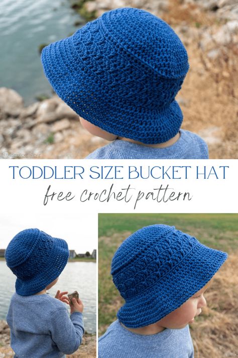 Bucket Hat Pattern Free, Hat Free Crochet Pattern, Boy Crochet, Crochet Summer Hats, Bucket Hat Pattern, Kids Crochet Pattern, Kids Bucket Hat, Crochet Sun Hat, Crochet Kids Hats