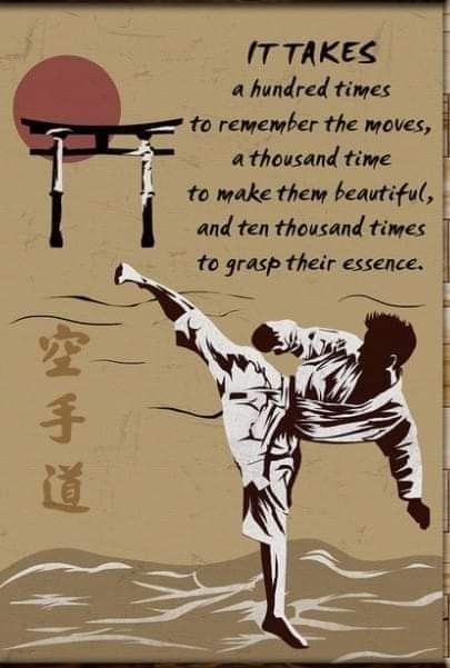 Karate Inspiration, Beautiful Spine Tattoos, Karate Quotes, Arts Quotes, Path Quotes, Spine Tattoo Ideas, Martial Arts Quotes, Martial Arts Equipment, Kyokushin Karate