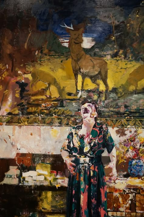 Adrian Ghenie – New Paintings @ Pace Gallery « Arrested Motion Innovative Aesthetic, Barn Aesthetic, Adrian Ghenie, Pace Gallery, 3 People Costumes, Contemporary Barn, Istoria Artei, Unusual Art, Contemporary Wallpaper