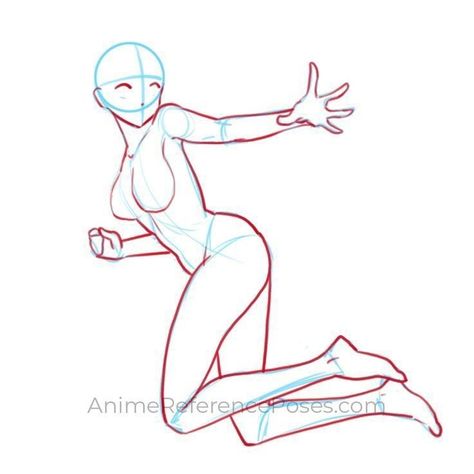 Anime Action Poses Reference, Anime Action Poses, Anime Female Poses, Girl Body Base, Action Poses Reference, Poses Anime, Body Reference Drawing, Body Pose Drawing, Dream Artwork