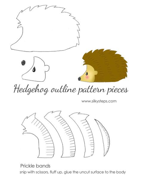 Hedgehog pattern template - paper felt outline printable Felt Hedgehog Pattern Free, Felt Hedgehog Pattern, Free Hedgehog Template, Free Hedgehog Sewing Pattern, Stuffed Hedgehog Sewing Pattern Free, Hedgehog Sewing Pattern, Embroidery Hedgehog Pattern, Felt Hedgehog, Hedgehog Pattern