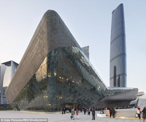 Guangzhou Opera House, Dame Zaha Hadid, Opera House Architecture, Moving To London, Zaha Hadid Architecture, Unusual Buildings, Zaha Hadid Architects, Interesting Buildings, Amazing Buildings