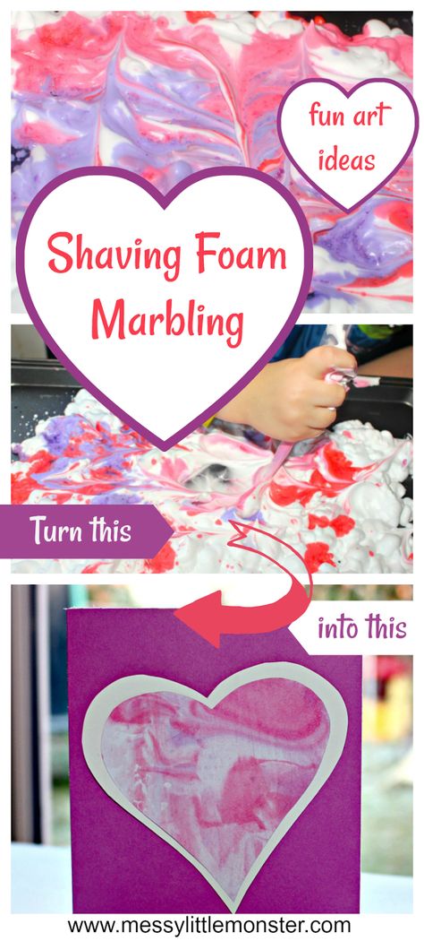 National Reading Month, Toddler Valentine Crafts, Craft Easter, Reading Month, Heart Craft, February Crafts, Arts And Crafts Storage, Shaving Foam, Activity For Toddlers