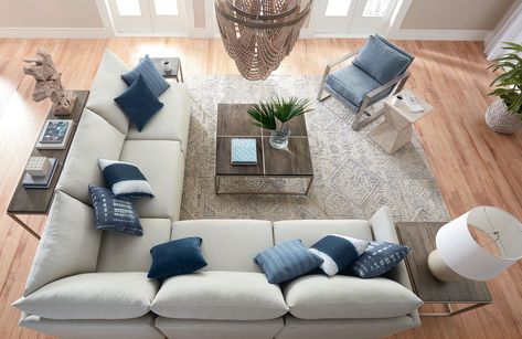 Sectional Living Room Layout, Sectional Living Room Sets, Dining Room Furniture Design, Room Furniture Design, Cozy Couch, Bassett Furniture, Bedroom Furniture Design, Livingroom Layout, Living Room Sectional