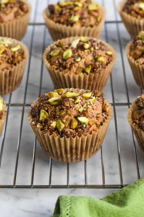 Pistachio Muffins (Gluten Free, Paleo) | Eat Well Enjoy Life Gluten Free Pistachio Muffins, Gluten Free Pistachio, Pistachio Desserts, Pistachio Health Benefits, Gluten Free Muffin, Gluten Free Dairy Free Muffins, Pistachio Muffins, Zucchini Chocolate Chip Muffins, Muffins Gluten Free