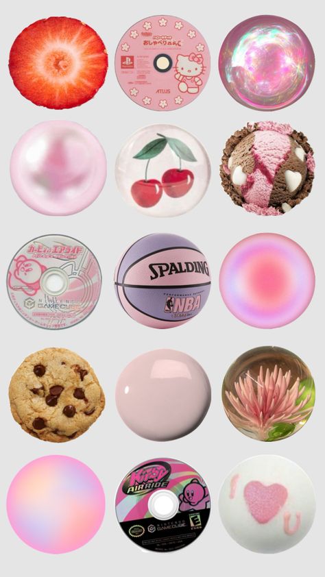 #art #girly #pink #aesthetic #shufflefyp #collageart Girly Pink Aesthetic, Ig Icons Highlights Aesthetic, Circle Collage, Circle Painting, Scrapbook Printing, Minimalist Icons, Happy Hippie, Pink Highlights, Iphone Lockscreen