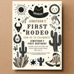 Rodeo 1st Birthday Invitations & Invitation Templates | Zazzle Rodeo First Birthday, Rodeo 1st Birthday, 1st Birthday Invites, Cowboy First Birthday, Rodeo Birthday Party, Cowboy Invitations Birthday, 1st Rodeo, Rodeo Birthday Parties, Birthday 1st