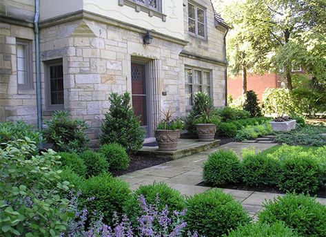 Designing a Foundation Planting Scheme | Grow Beautifully Traditional Entry, Landscape Ideas Front Yard Curb Appeal, Front Yards Curb Appeal, Front Yard Decor, Front Yard Design, Hydrangea Paniculata, Foundation Planting, Front Landscaping, Landscape Concept