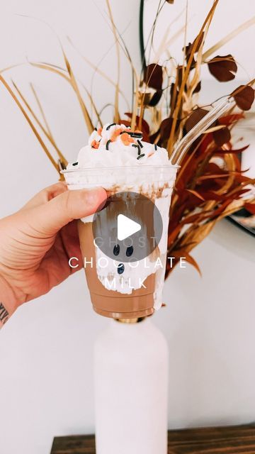 Mariam Silver on Instagram: "the perfect spooky treat - ghost chocolate milk 👻🤎🥛

#halloween2024 #halloween #spooky #spookyseason #ghost #halloweentreats #halloweenideas #momsofinstagram" Ghost Chocolate Milk, Ghost Cups, Ghost Chocolate, Halloween Deserts, Spooky Treats, Halloween Spooky, Halloween Treats, Chocolate Milk, Ghost