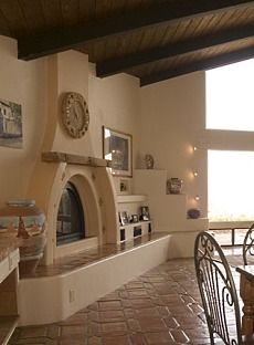 Southwest Fireplace, Adobe Fireplace, Brick Ideas, Fireplace Tv Wall Decor, Southwest Living, Kiva Fireplace, Fireplace Mantel Designs, Adobe Home, New Mexico Homes