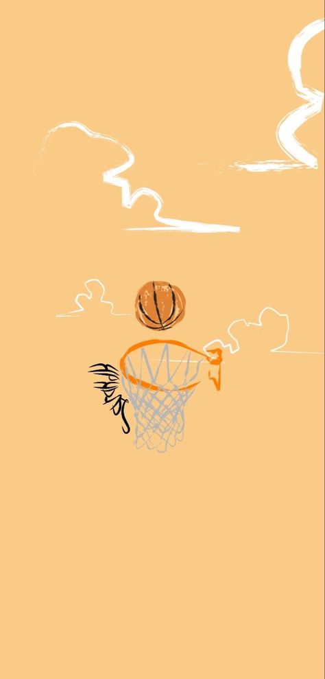 Cute Basketball Backgrounds, Wallpaper Backgrounds Athletic, Basketball Asethic Wallpaper, Sports Phone Wallpaper, Basketball Theme Wallpaper, Basketball Vibes Aesthetic, Basketball Screensavers, 3d Wallpaper Basketball, Cute Basketball Wallpapers Aesthetic