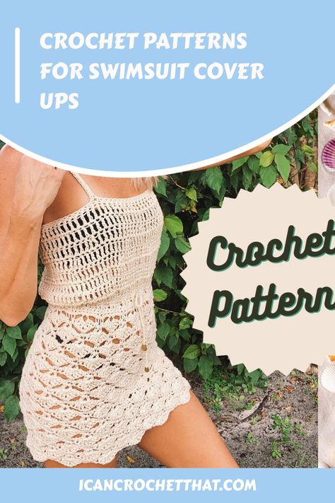 Crochet Patterns for Swimsuit Cover Ups Crochet Beach Coverup Pattern, Diy Crochet Beach Cover Up, Crochet Beach Cover Up Skirts, Crochet Beach Cover Up Pattern Free Easy, Crochet Coverup Pattern Free, Crochet Bathing Suit Cover Up Pattern, Crochet Bathing Suits Pattern Free, Crochet Bathing Suit Cover Up, Crochet Swim Cover Up