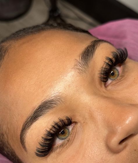 Extension Eyelashes Styles, Full Volume Wispy Lashes, Doll Wispy Lash Extensions, Wispy Volume Set Lash Extensions, Round Eyelash Extensions, Lashes Extensions For Almond Eyes, Full Cat Eye Lash Extensions, Kitten Lash Extensions, Thick Lash Extensions