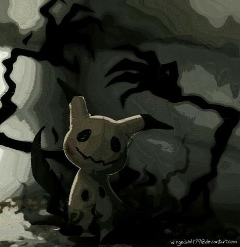 Mimikyu, scary, dark; Pokémon Sun And Moon, Pokemon, Deviantart, Moon, Sun, Pokémon