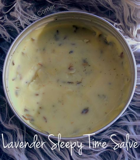 DIY lavender sleepy time salve Sleep Salve Recipe, Lavender Salve Recipe, Lavender Salve Diy, Warming Salve Recipe, Lavender Salve, Sleep Salve, Calendula And Lavender Salve, Lavender For Sleep, Lotion Stick