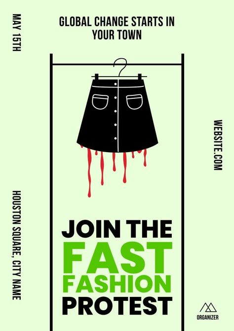 Simple Linear Join Fast Fashion Protest Poster Fast Fashion Moodboard, Fast Fashion Graphic Design, Fast Fashion Poster, Fashion Protest, Fashion Zine, Inspiring Nails, Protest Poster, Poster Campaign, Poster Edit