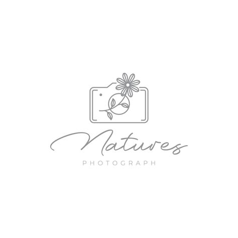 Photographer Logo Ideas, Photography Logo Design Ideas, Photography Logo Ideas, Tattoo Friends, Florist Website, Flower Camera, Hair Logo Design, Feminine Photography, Camera Logos Design