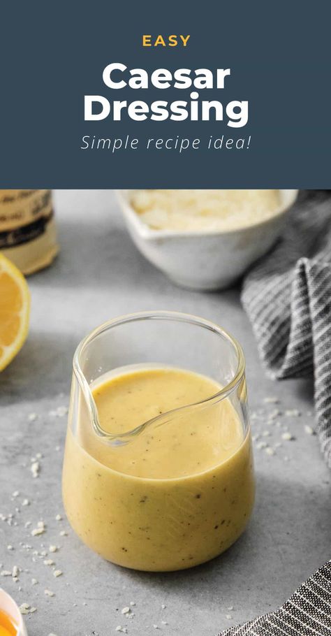 Caesar Salad Dressing - The Cheese Knees Best Caesar Dressing, Caesar Salad Dressing Recipe, Homemade Caesar Salad Dressing, Chili Pasta, Cheese Whiz, Pizza Salad, Classic Caesar Salad, Creamy Eggs, Caesar Salad Dressing