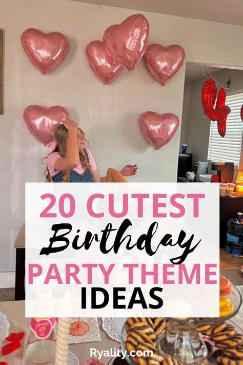 I love these birthday theme party ideas, def copying for my bday Theme For 24th Birthday, 23 Birthday Themes For Her, Birthday Themes For 23rd Birthday, 2025 Birthday Trends, 27th Bday Party Ideas, 32 Birthday Party Ideas For Women, Preppy Birthday Theme Ideas, Simple Birthday Party Theme, Birthday Party Themes For 20 Year Olds