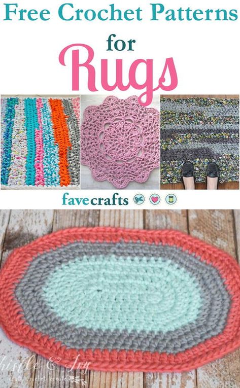 T Shirt Yarn Crochet Rug Free Pattern, Free Crochet Patterns For Rugs, Crochet Over Rope Rug, Crocheted Rugs Patterns Free, Crochet Area Rug Pattern Free, Easy Crochet Rug Patterns Free, Crochet Rug Patterns Free Round, Crochet Rugs Free Patterns Easy, Free Crochet Rug Patterns